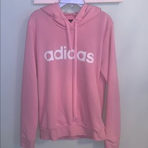 cute pink adidas hoodie⚡️⚡️